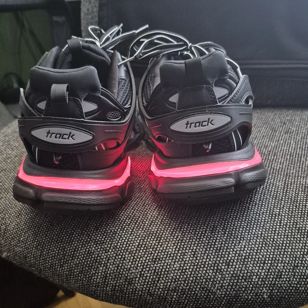 Balenciaga Black Layered Track Sneakers - Picture 5 of 8